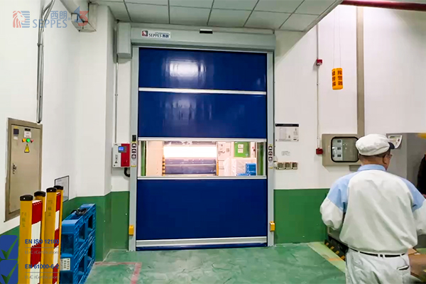 常熟恩斯克工廠安裝西朗pvc快速門